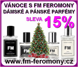 VÁNOČNÍ AKCE SLEVA 15% PARFÉMY S FEROMONY FM GROUP