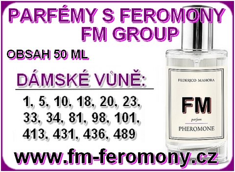 DÁMSKÉ PARFÉMY S FEROMONY FM GROUP